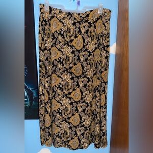 NWOT - Kasper Paisley Long Skirt